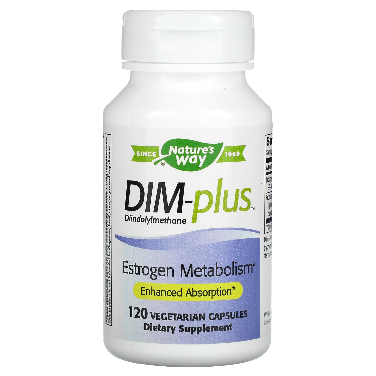 Nature’s Way, Dim Plus, 120 Vegetarian Capsules UPC 033674148501 | Hilife Vitamins