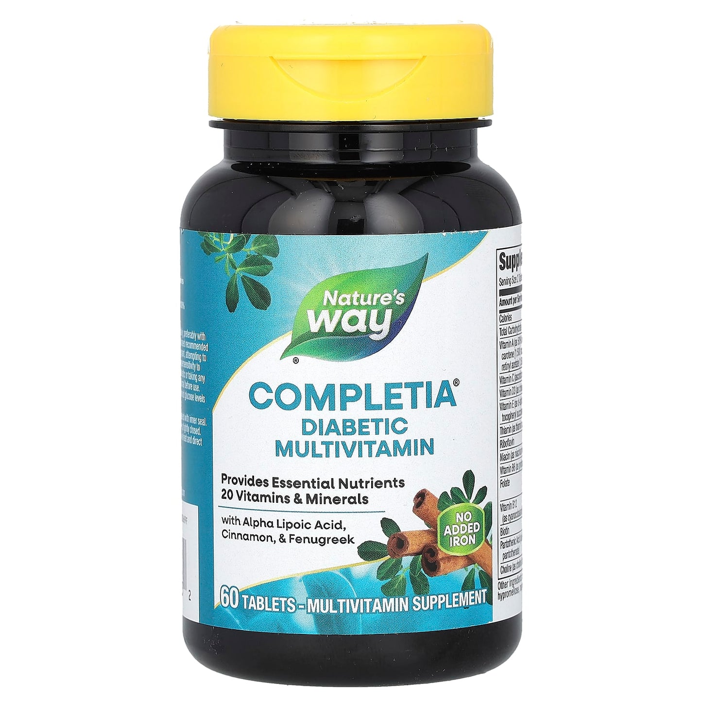 Nature’s Way, Completia Diabetic, 60 Tablets UPC 033674149232 | Hilife Vitamins