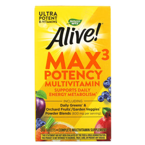 Nature’s Way, Alive! Multi With Iron, 90 Tablets - 033674149270 | Hilife Vitamins