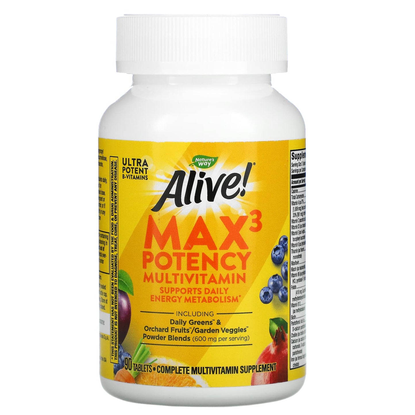 Nature’s Way, Alive! Multi With Iron, 90 Tablets