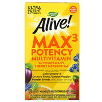 Nature’s Way, Alive! No Iron Added, 90 Tablets UPC 033674149317 | Hilife Vitamins