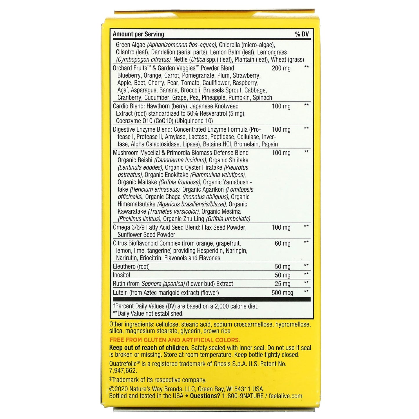Nature’s Way, Alive! No Iron Added, 90 Tablets UPC 033674149317 | Hilife Vitamins
