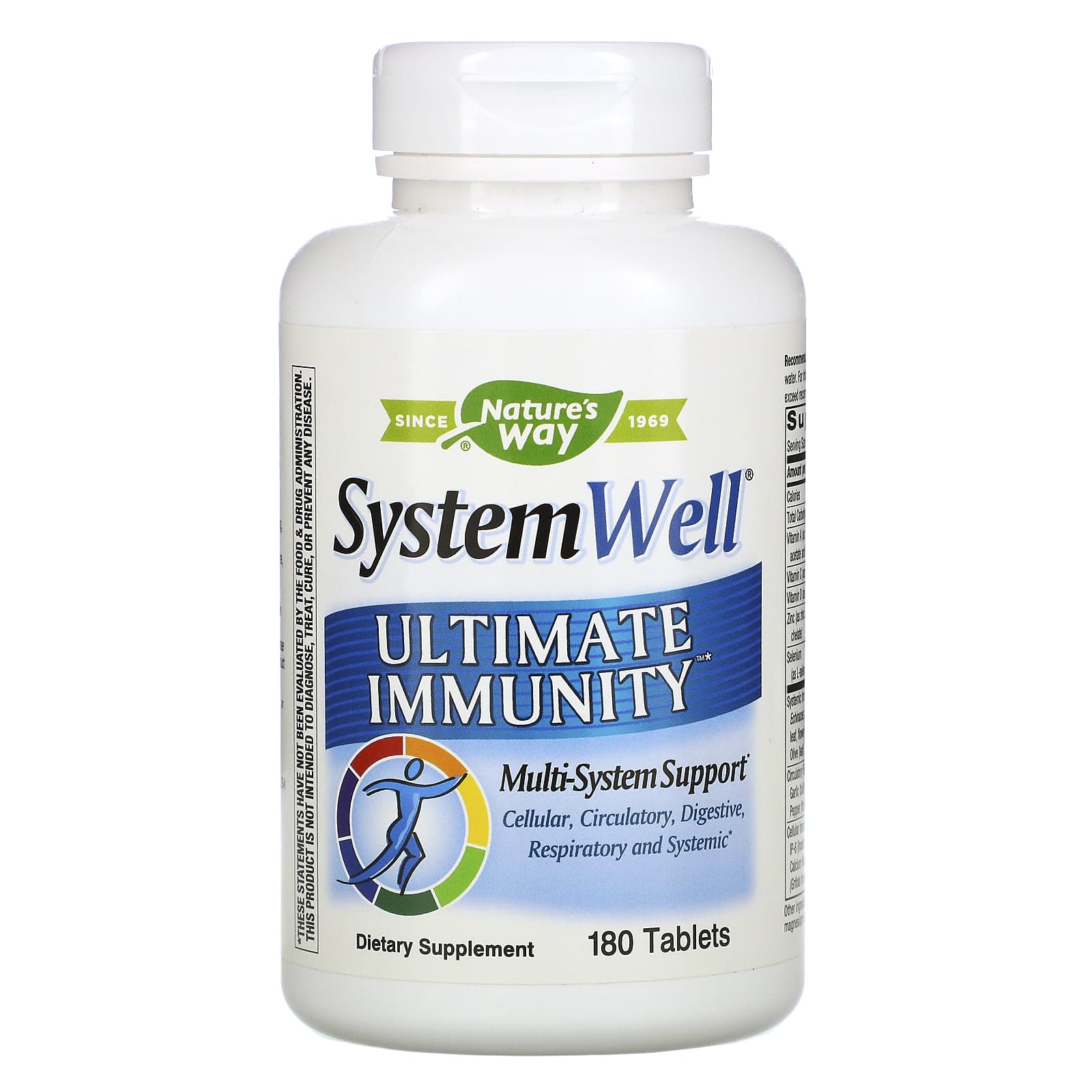Nature’s Way, System Well, Ultimate Immunity, 180 Tablets UPC 033674150498 | Hilife Vitamins