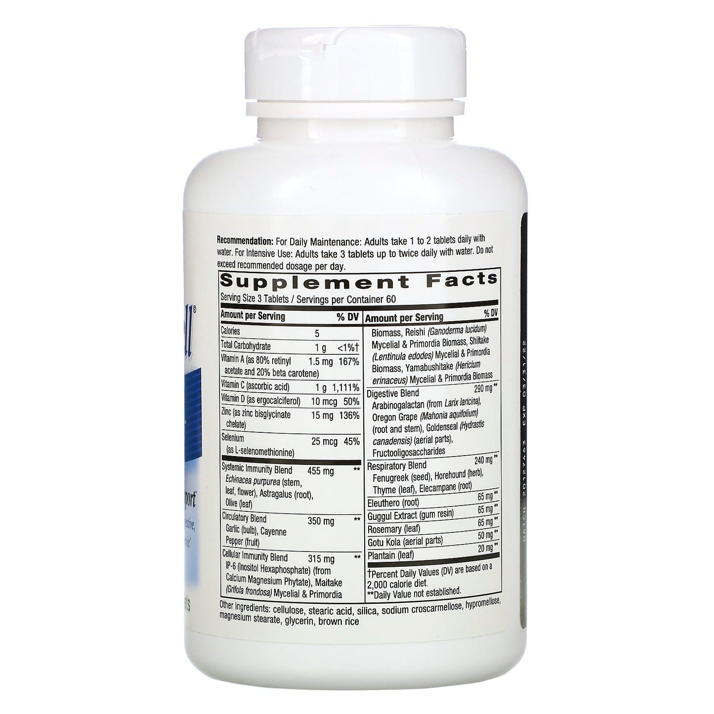 Nature’s Way, System Well, Ultimate Immunity, 180 Tablets UPC 033674150498 | Hilife Vitamins