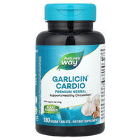 Nature’s Way, Garlicin® Cardio, 350 mg, 180 Vegan Tablets UPC 033674150672 | Hilife Vitamins