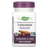 Nature’s Way, Standardized Cinnamon, 120 Vegetarian Capsules UPC 033674150825 | Hilife Vitamins