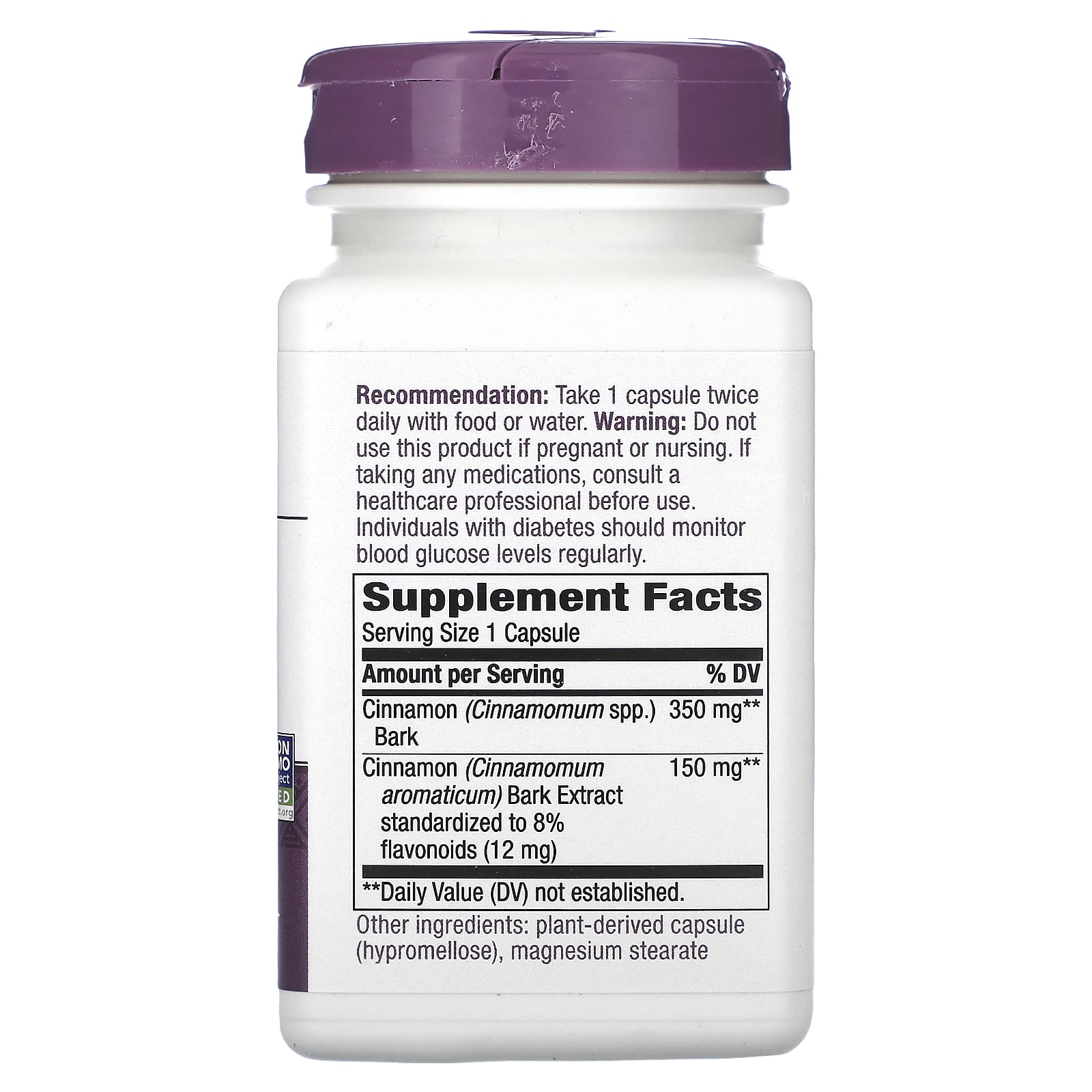 Nature’s Way, Standardized Cinnamon, 120 Vegetarian Capsules UPC 033674150825 | Hilife Vitamins