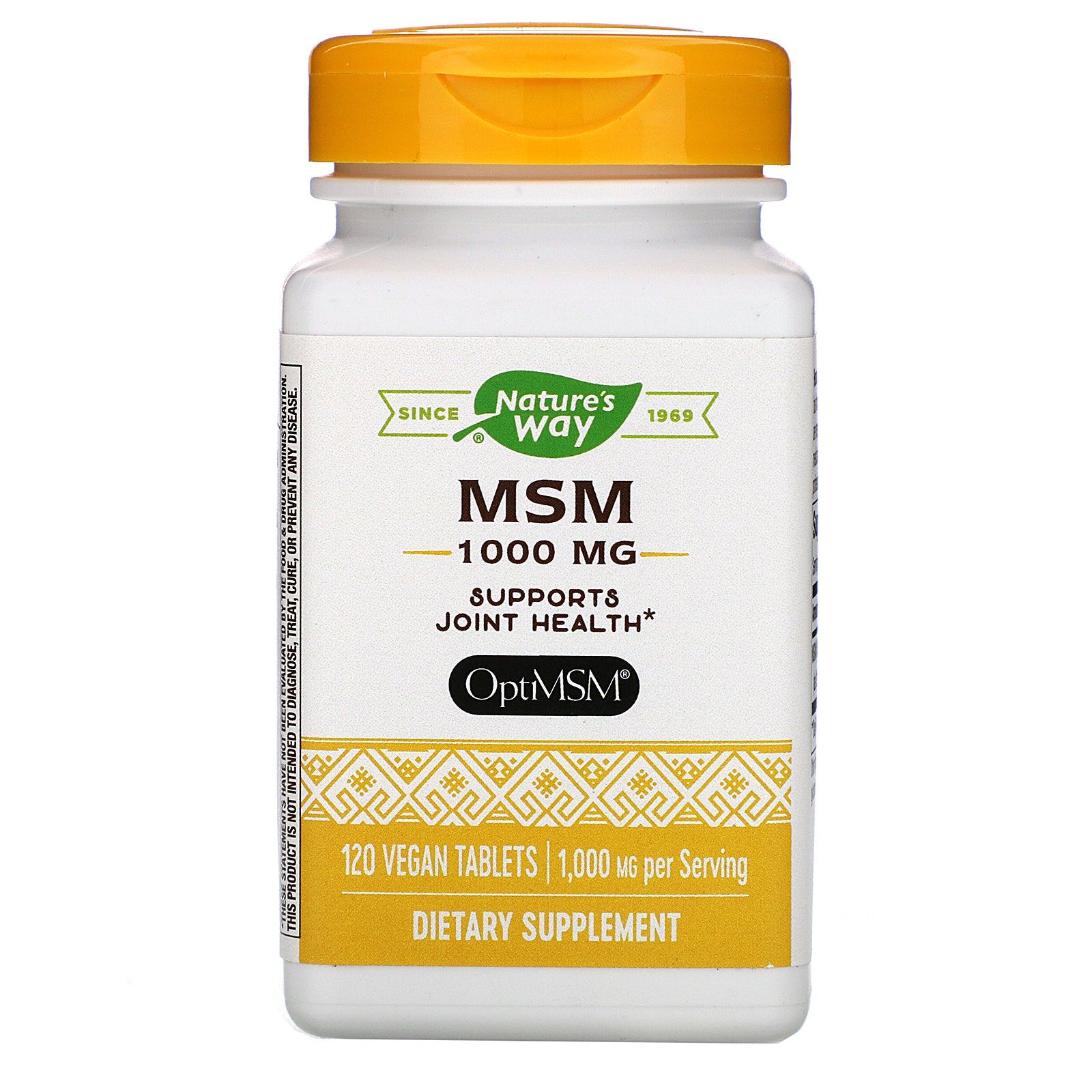Nature’s Way, MSM 1000mg, 120 Tablets UPC 033674151327 | HiLife Vitamins