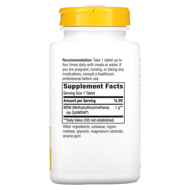 Nature’s Way, Msm 1000 mg, 200 Tablets UPC 033674151334 | Hilife Vitamins