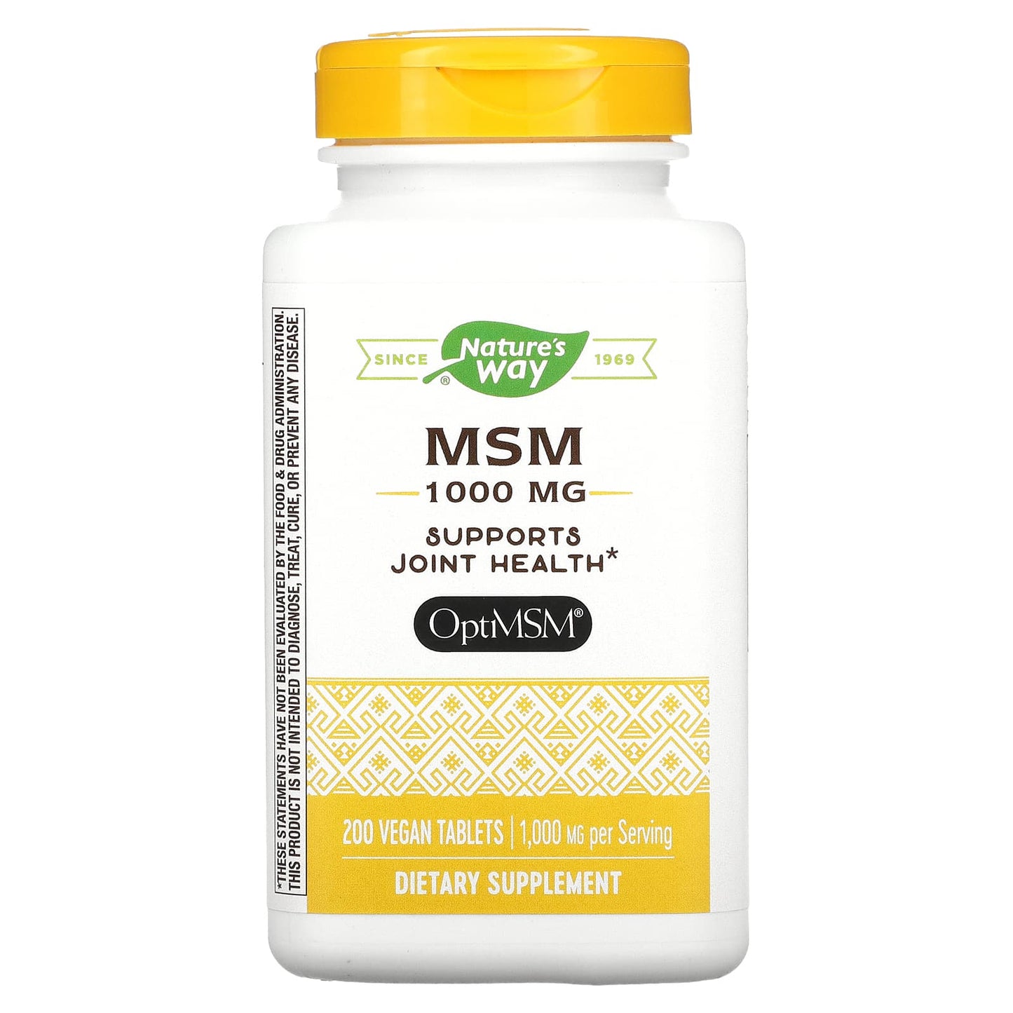 Nature’s Way, Msm 1000 mg, 200 Tablets UPC 033674151334 | Hilife Vitamins