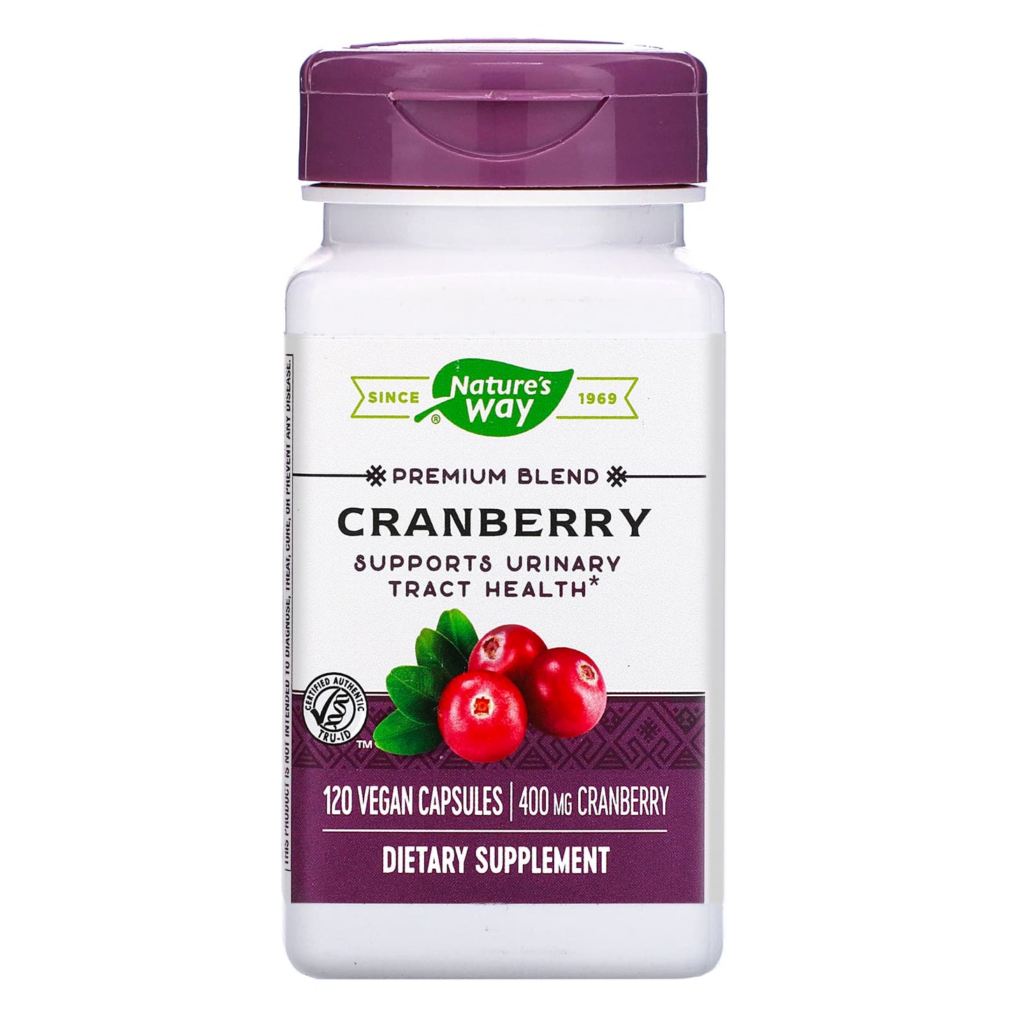 Nature’s Way, Cranberry Standardized Extract, 120 Vegetarian Capsules UPC 033674151358 | Hilife Vitamins