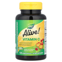 Nature’s Way, Alive!®, Vitamin C, 500 mg, 120 Vegan Capsules UPC 033674151426 | Hilife Vitamins
