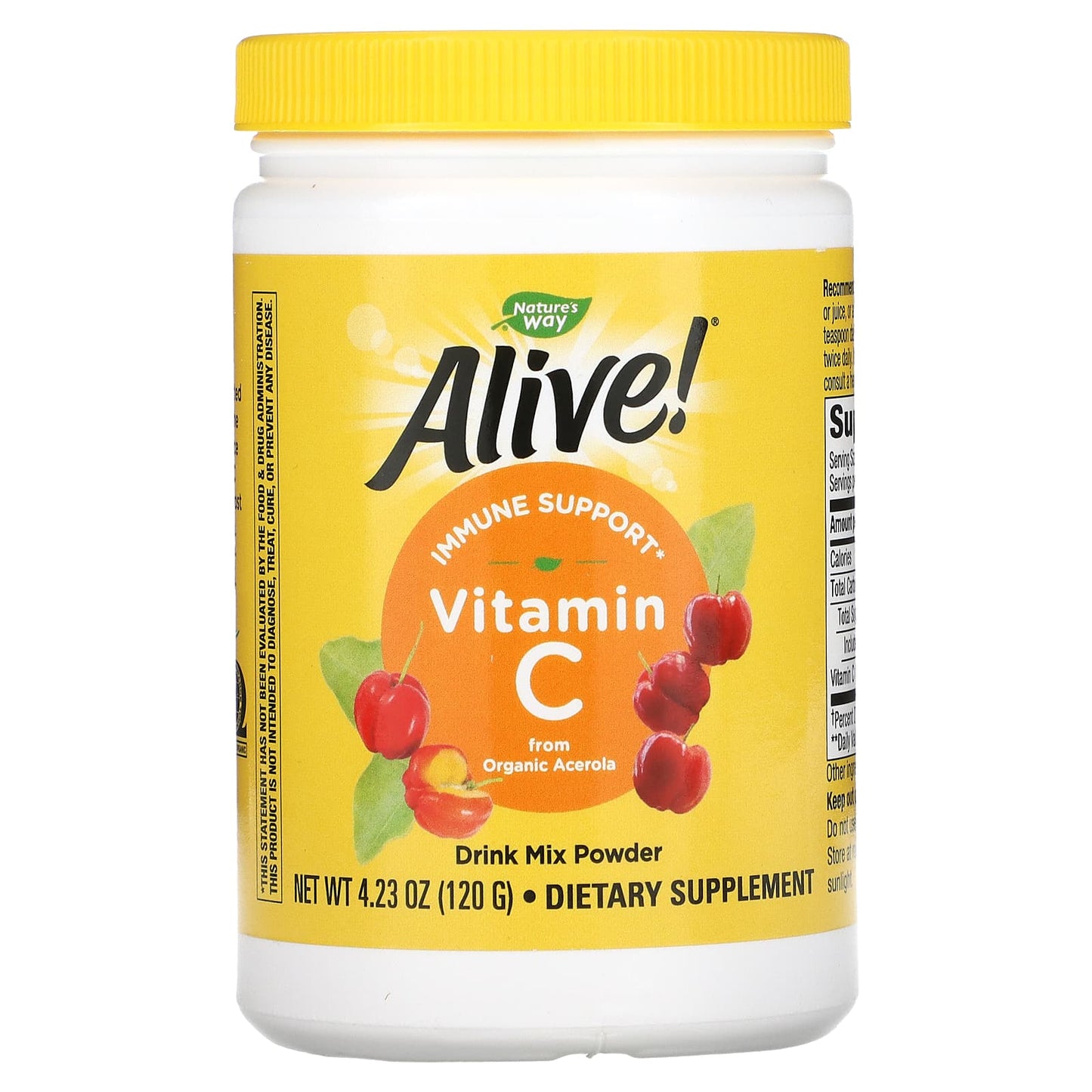 Nature’s Way, Alive!, Vitamin C Drink Mix Powder, 4.29 oz (120 g)