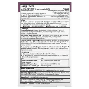 Nature’s Way, Umcka Cold & Flu Orange, 20 Chewables UPC 033674151617 | Hilife Vitamins