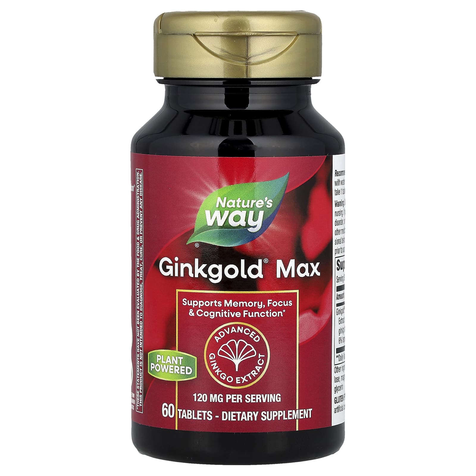 Nature’s Way, Ginkgold® Max, 120 mg, 60 Tablets UPC 033674152515 | HiLife Vitamins
