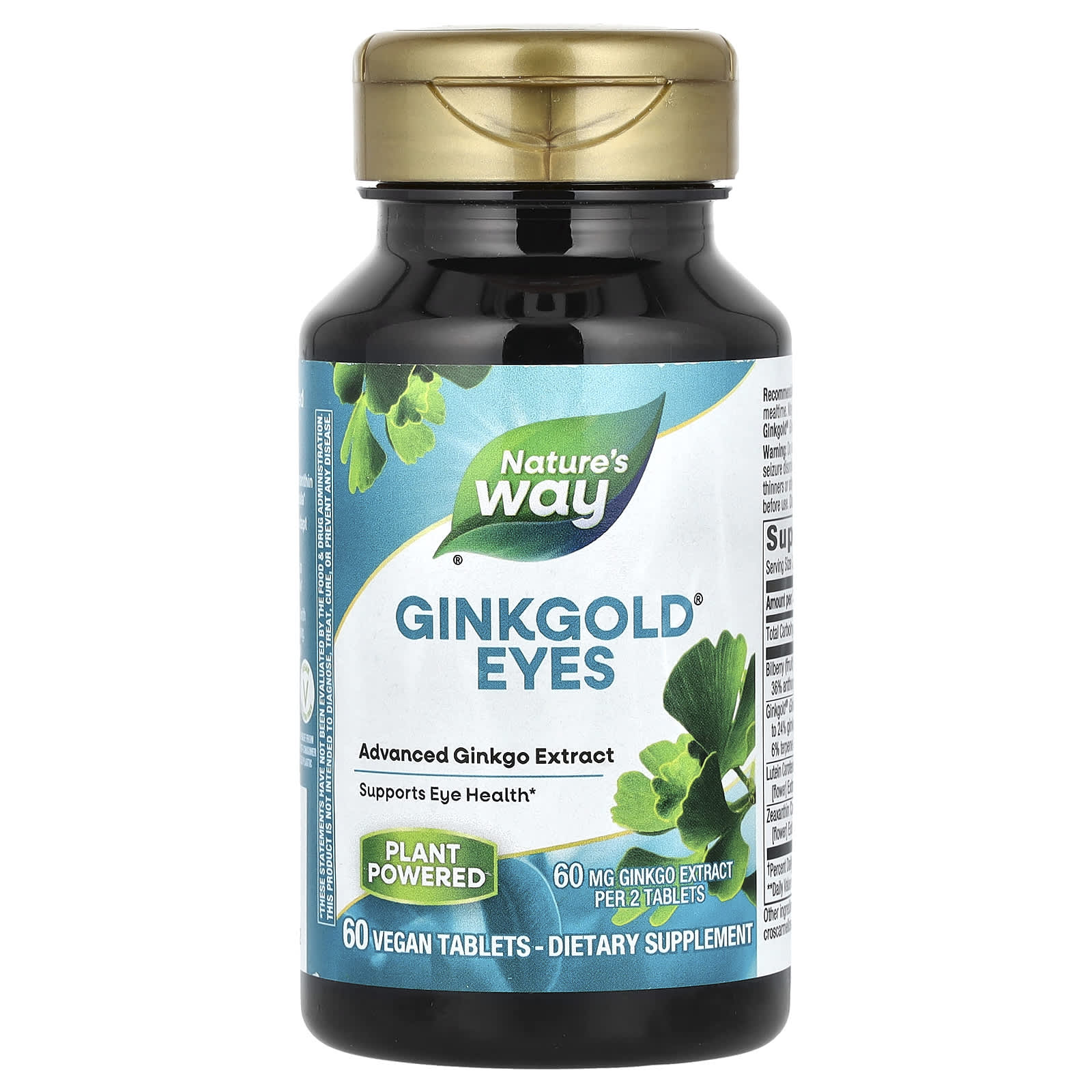 Nature’s Way, Ginkgold Eyes, 60 Tablets UPC 033674152522 | Hilife Vitamins