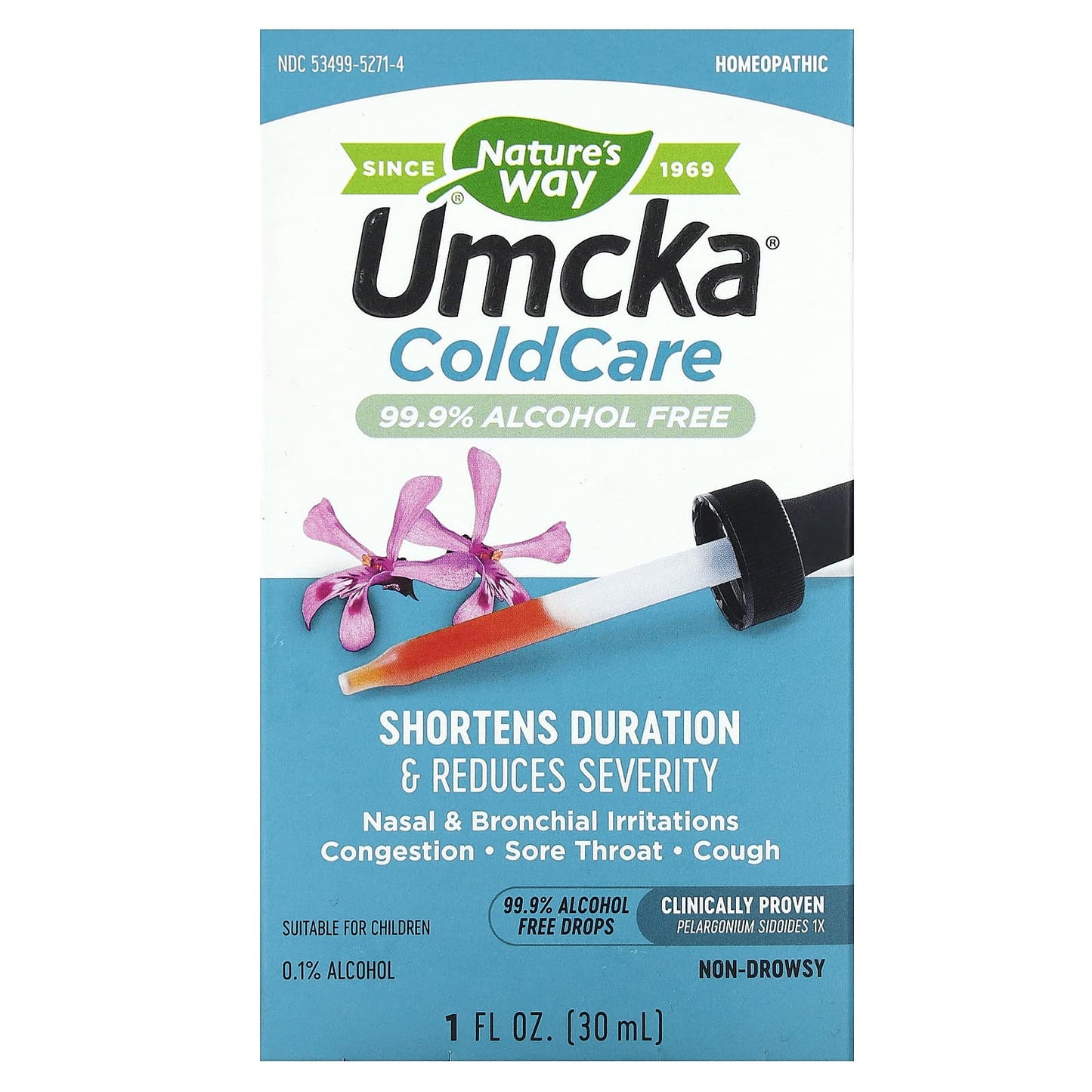 Nature’s Way, Umcka, ColdCare, 1 fl oz (30 ml) UPC 033674152713 | Hilife Vitamins