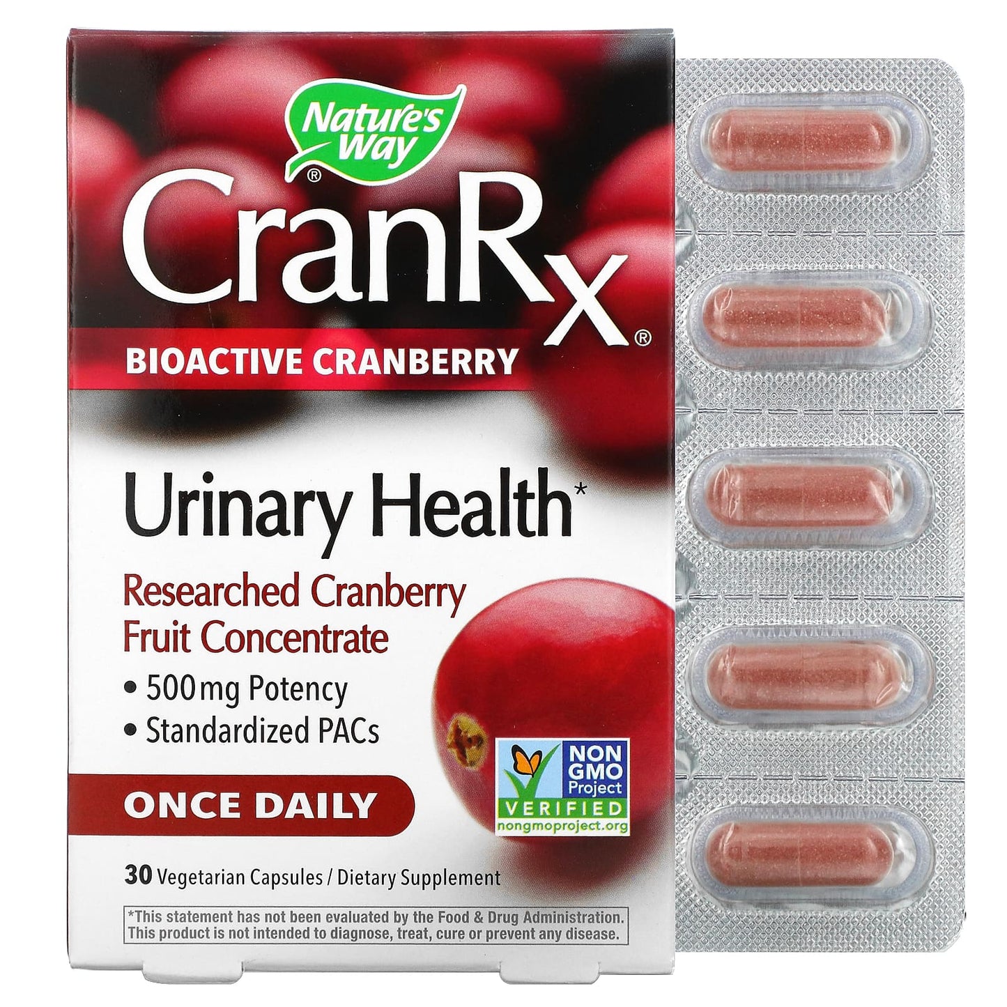 Nature’s Way, CranRx, 30 Vegetarian Capsules - 033674152898 | Hilife Vitamins