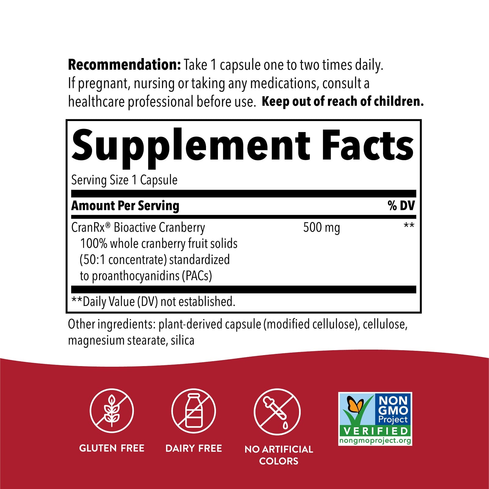 Nature’s Way, CranRx, 30 Vegetarian Capsules UPC 033674152898 | Hilife Vitamins