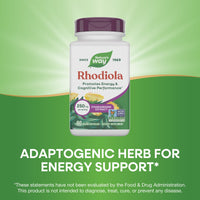 Nature’s Way, Rhodiola Rosea, 60 Vegetarian Capsules UPC 033674153215 | Hilife Vitamins