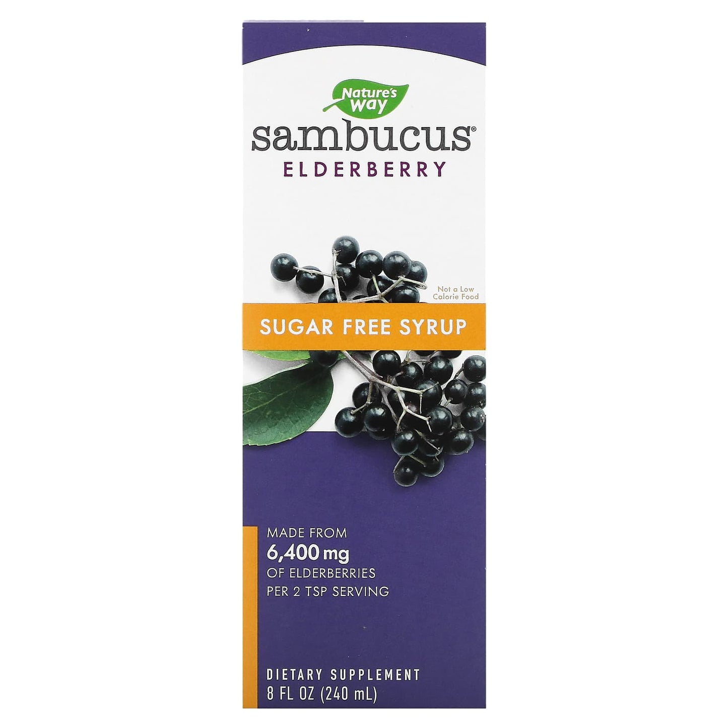 Nature’s Way, Sambucus Sugar-Free Syrup, 7.8 Oz UPC 033674153314 | Hilife Vitamins