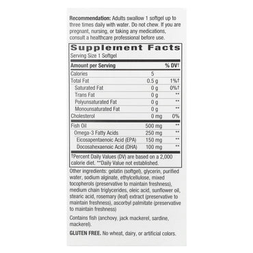Nature’s Way, Fisol® Fish Oil, 180 Softgels UPC 033674153345 | Hilife Vitamins