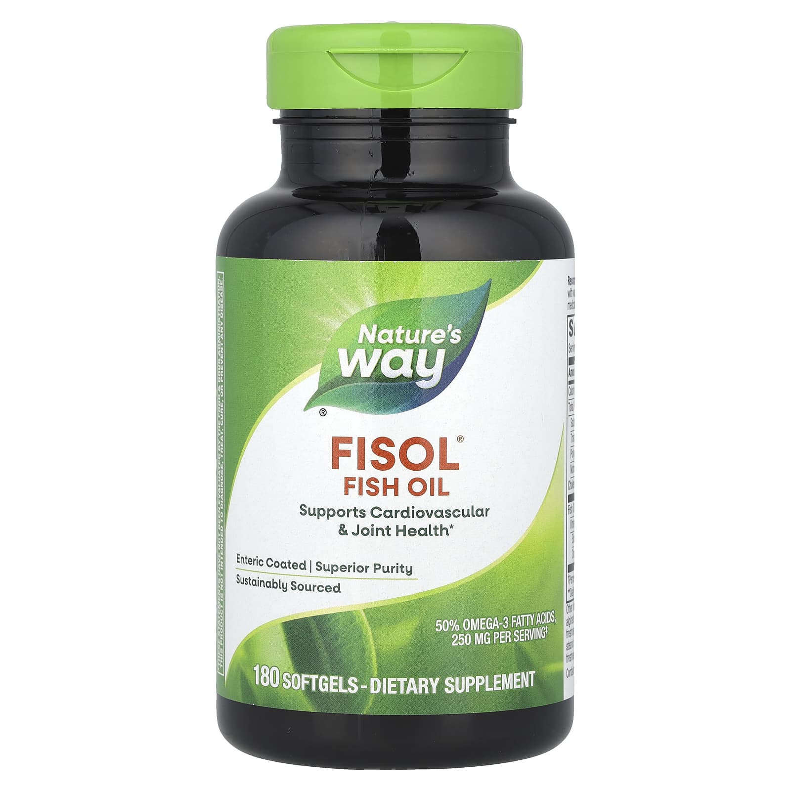 Nature’s Way, Fisol® Fish Oil, 180 Softgels UPC 033674153345 | Hilife Vitamins