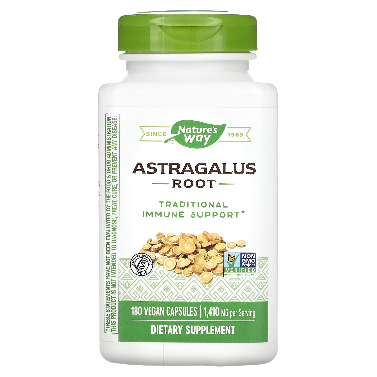 Nature’s Way, Astragalus Root, 470 mg, 180 Vegetarian Capsules - 033674153376 | Hilife Vitamins