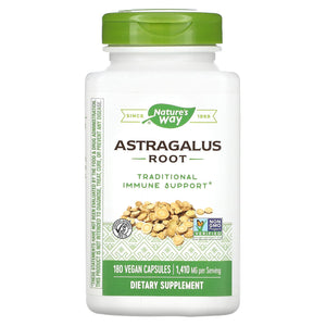 Nature’s Way, Astragalus Root, 470 mg, 180 Vegetarian Capsules - 033674153376 | Hilife Vitamins