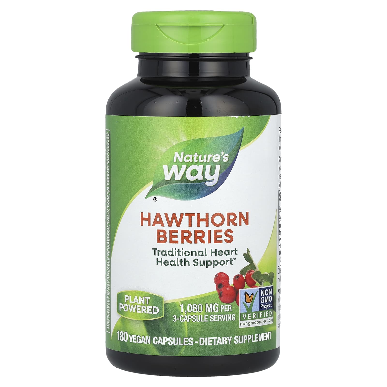 Nature’s Way, Hawthorn, 180 Vegetarian Capsules UPC 033674153383 | Hilife Vitamins