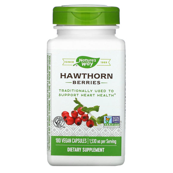 Nature’s Way, Hawthorn, 180 Vegetarian Capsules - 033674153383 | Hilife Vitamins