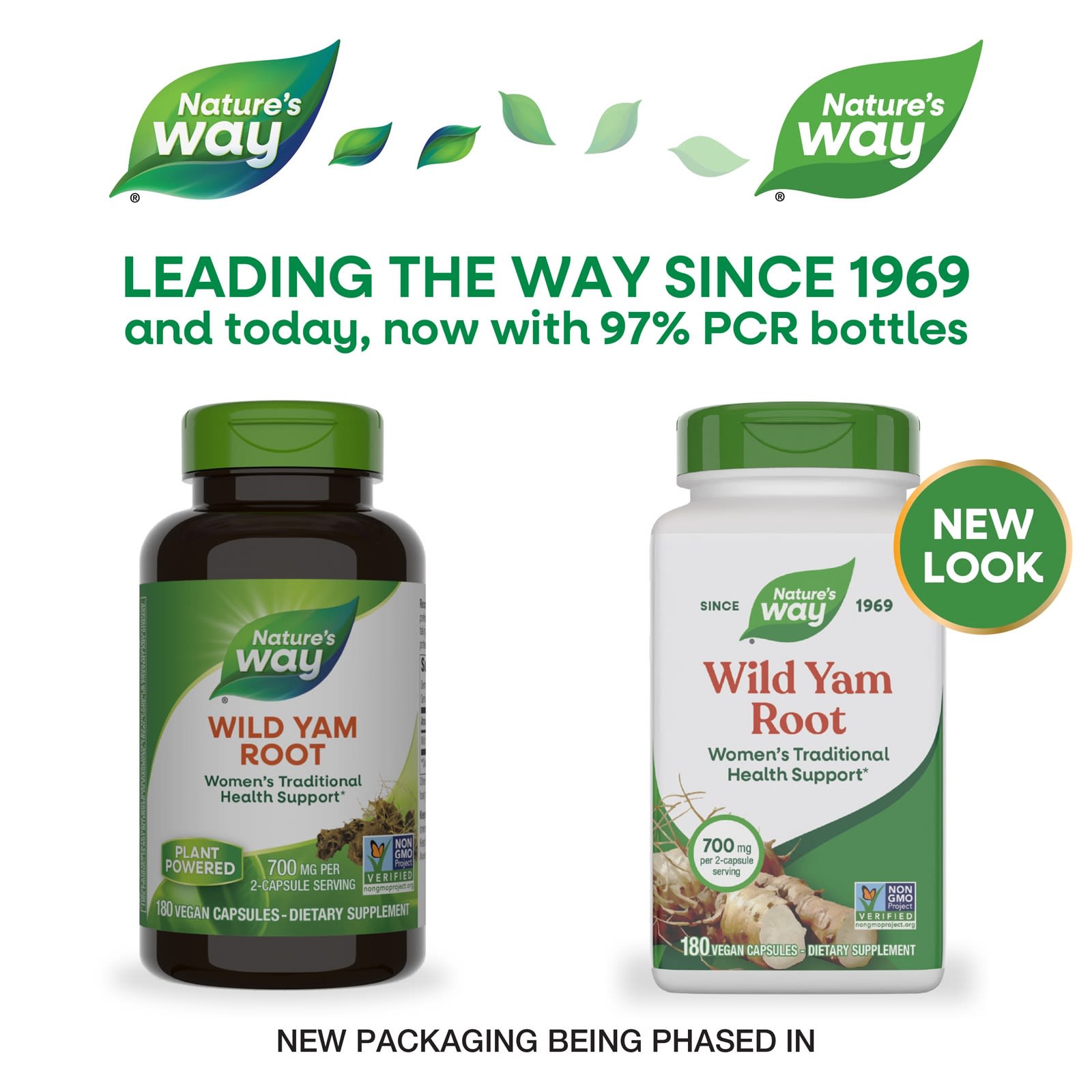 Nature’s Way, Wild Yam, 180 Vegetarian Capsules UPC 033674153505 | Hilife Vitamins