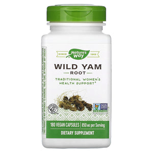 Nature’s Way, Wild Yam, 180 Vegetarian Capsules - 033674153505 | Hilife Vitamins