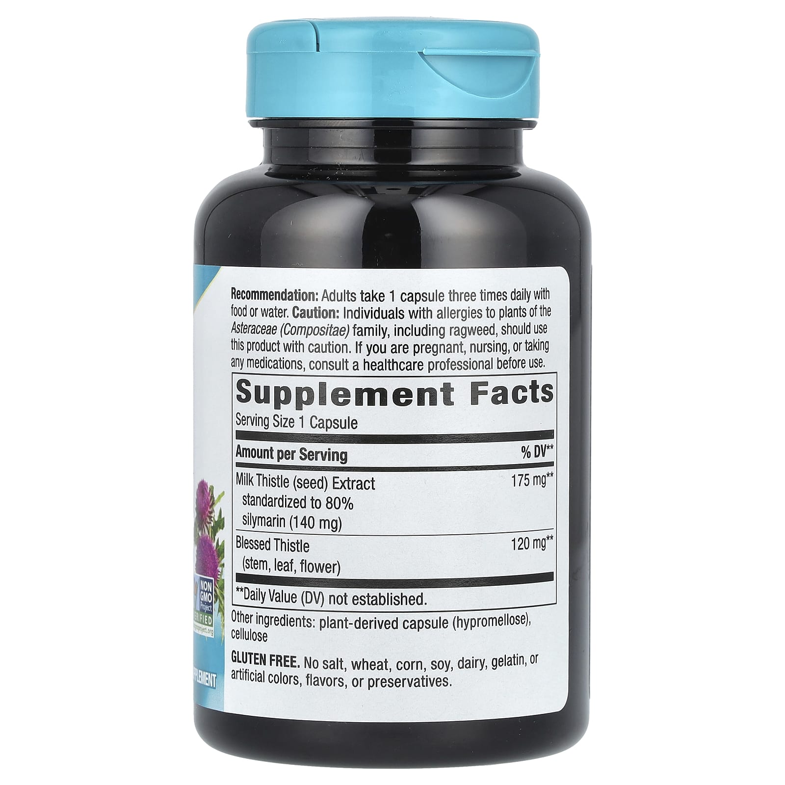 Nature’s Way, Milk Thistle Standardized Extract, 120 Vegetarian Capsules UPC 033674153550 | Hilife Vitamins
