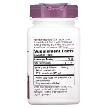 Nature’s Way, Turmeric Standardized Extract, 120 Tablets UPC 033674153567 | Hilife Vitamins