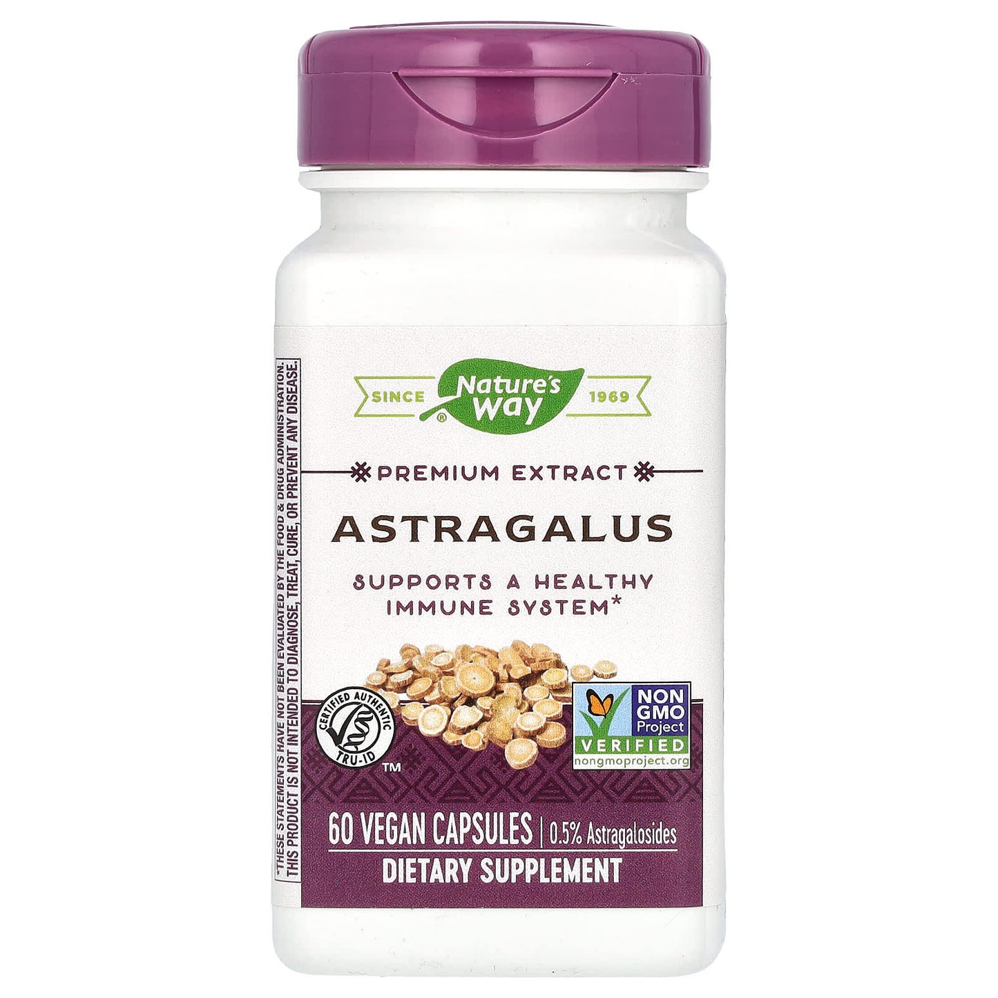 Nature’s Way, Astragalus, 60 Vegetarian Capsules UPC 033674153833 | Hilife Vitamins