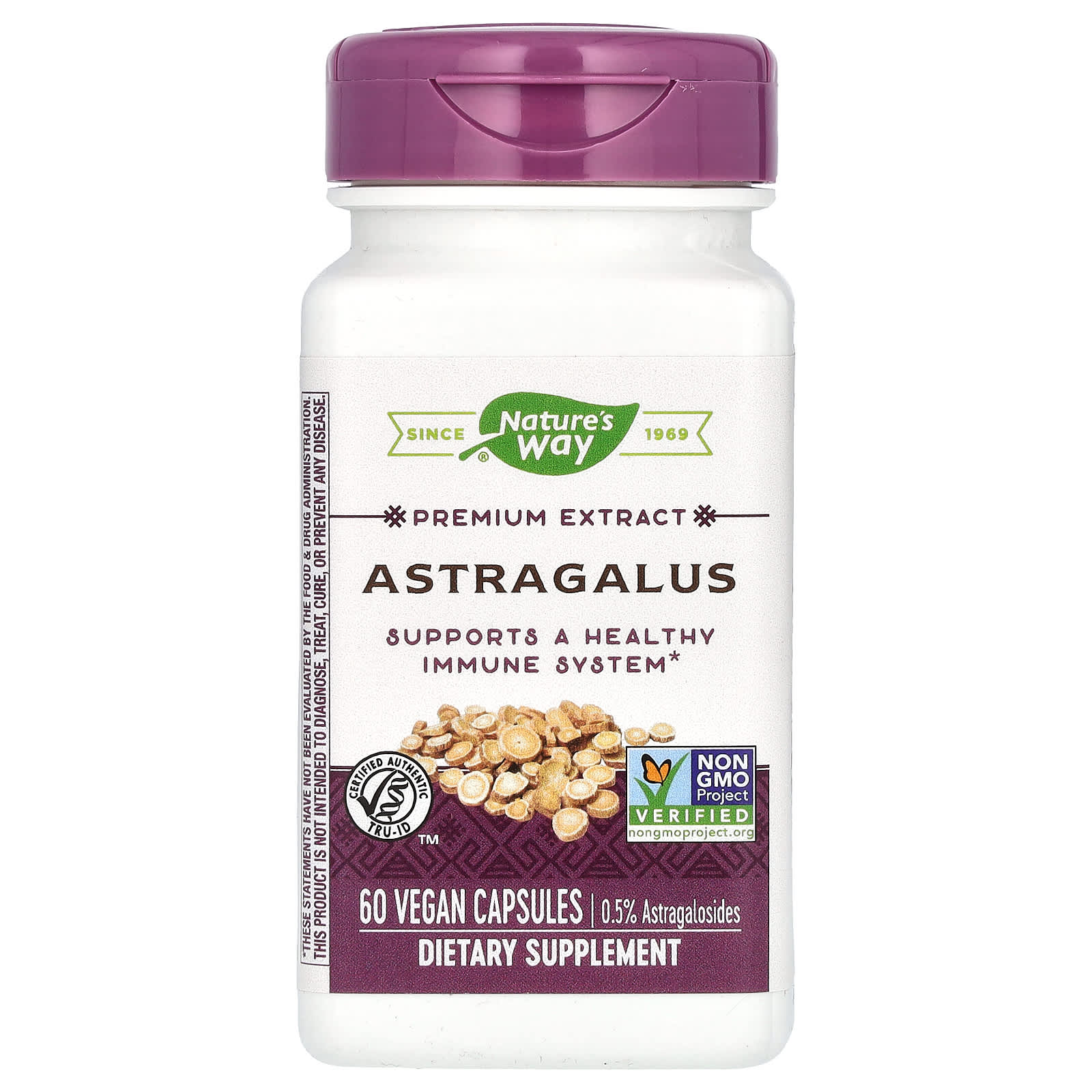Nature’s Way, Astragalus, 60 Vegetarian Capsules UPC 033674153833 | Hilife Vitamins