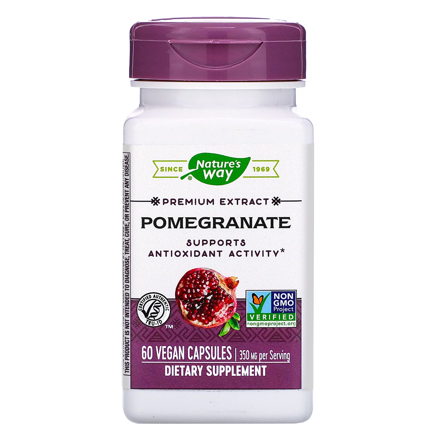 Nature’s Way, Pomegranate Standardized Extract, 60 Vegetarian Capsules UPC 033674153857 | Hilife Vitamins