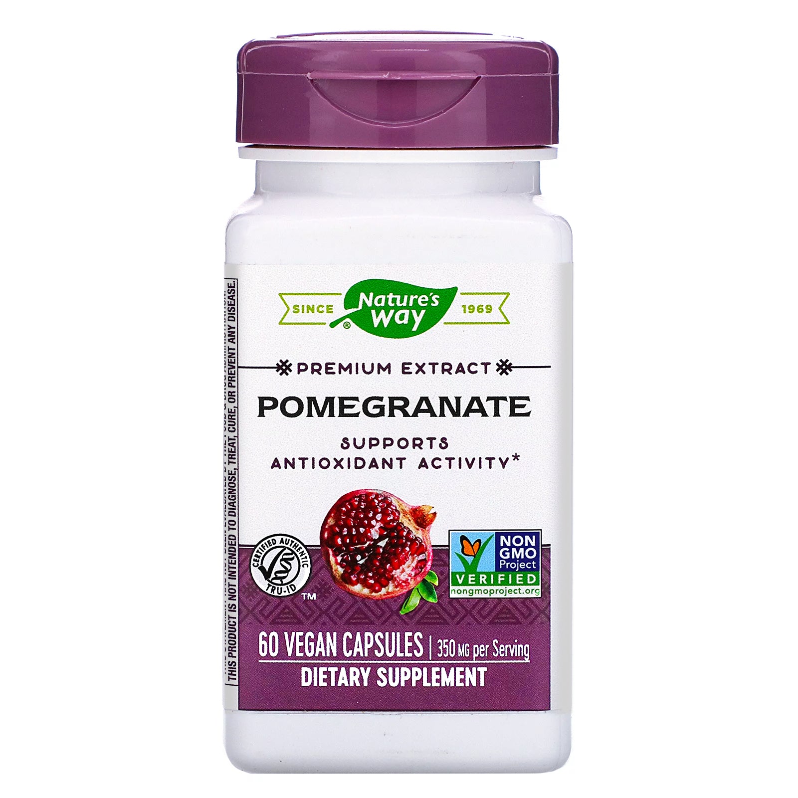 Nature’s Way, Pomegranate Standardized Extract, 60 Vegetarian Capsules UPC 033674153857 | Hilife Vitamins