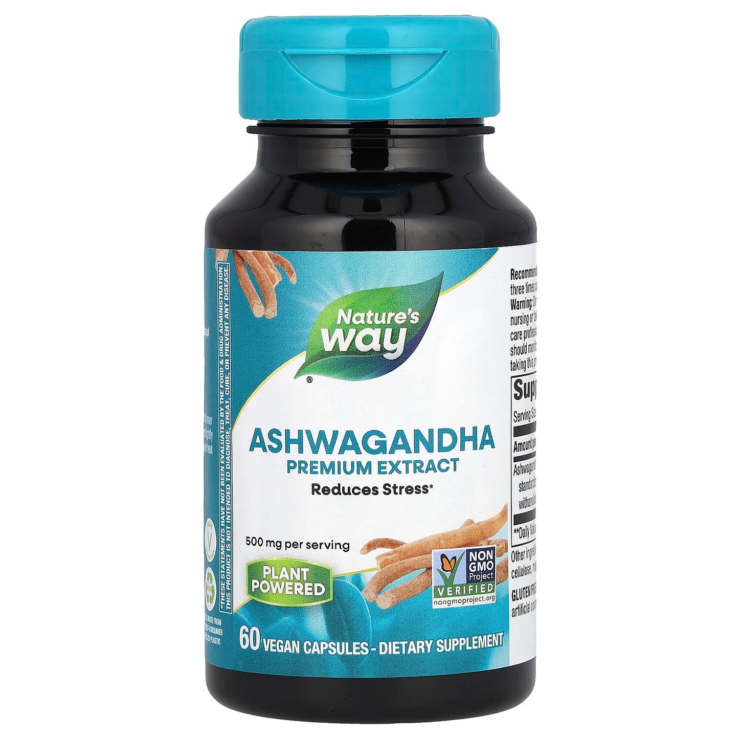 Nature’s Way, Ashwagandha Standardized Extract, 60 Vegetarian Capsules UPC 033674153871 | Hilife Vitamins
