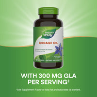 Nature’s Way, Borage Oil, 1,300 mg, 60 Softgels UPC 033674154137 | Hilife Vitamins