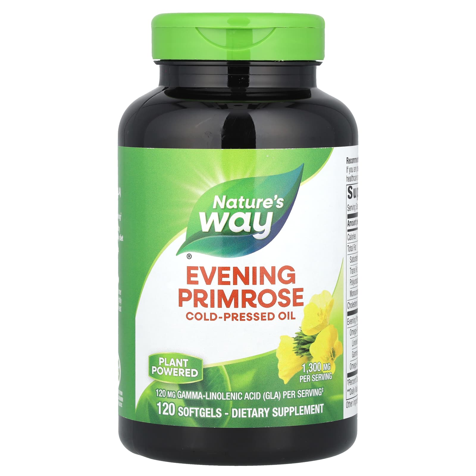 Nature’s Way, Evening Primrose, Cold-Pressed Oil, 1,300 mg, 120 Softgels UPC 033674154199 | Hilife Vitamins