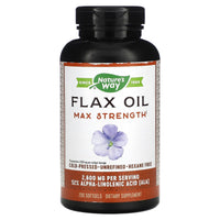 Nature’s Way, Flax Seed 1300 mg, 200 Softgels UPC 033674154250 | Hilife Vitamins