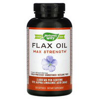 Nature’s Way, Flax Seed 1300 mg, 200 Softgels - 033674154250 | Hilife Vitamins