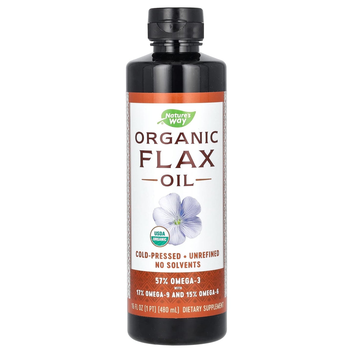 Nature’s Way, Flax seed Oil   ORGANIC, 16 Oz Liquid UPC 033674154267 | Hilife Vitamins