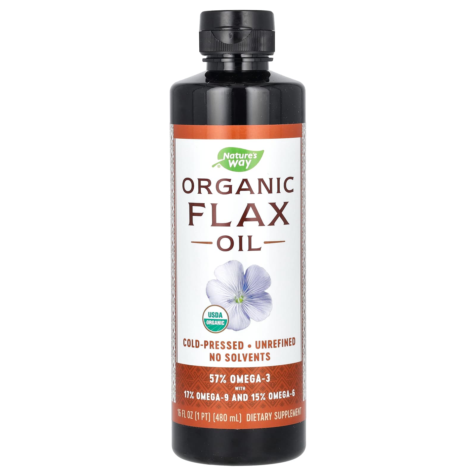 Nature’s Way, Flax seed Oil   ORGANIC, 16 Oz Liquid UPC 033674154267 | Hilife Vitamins