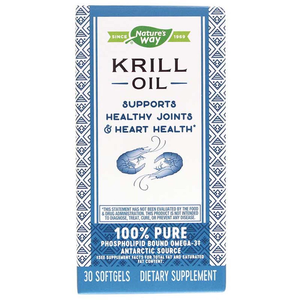 Nature’s Way, Krill Oil 500 mg, 30 Softgels UPC 033674154311 | Hilife Vitamins
