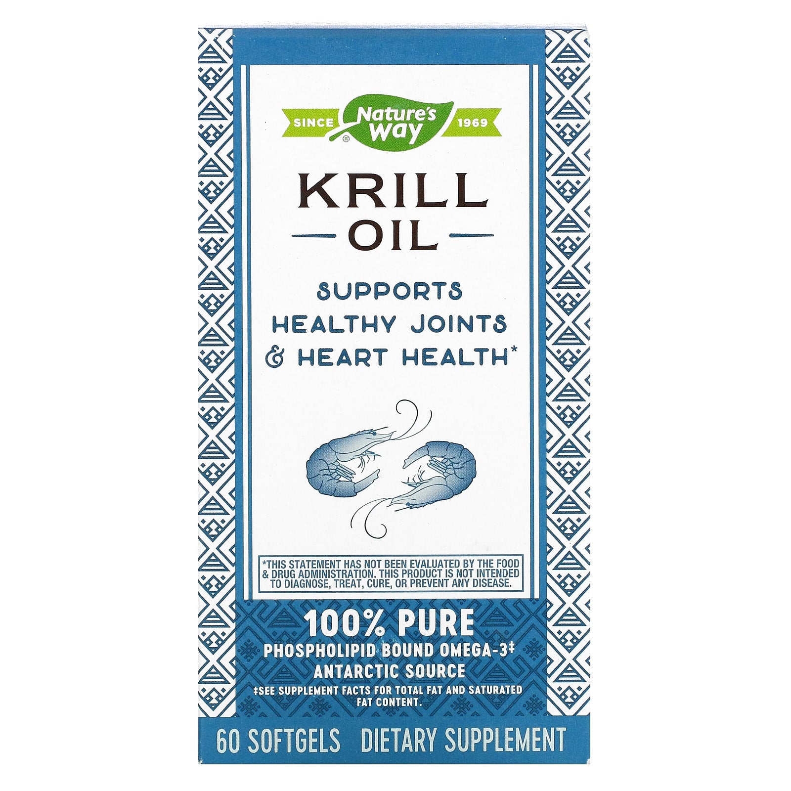 Nature’s Way, Krill Oil 500 mg, 60 Softgels UPC 033674154328 | Hilife Vitamins