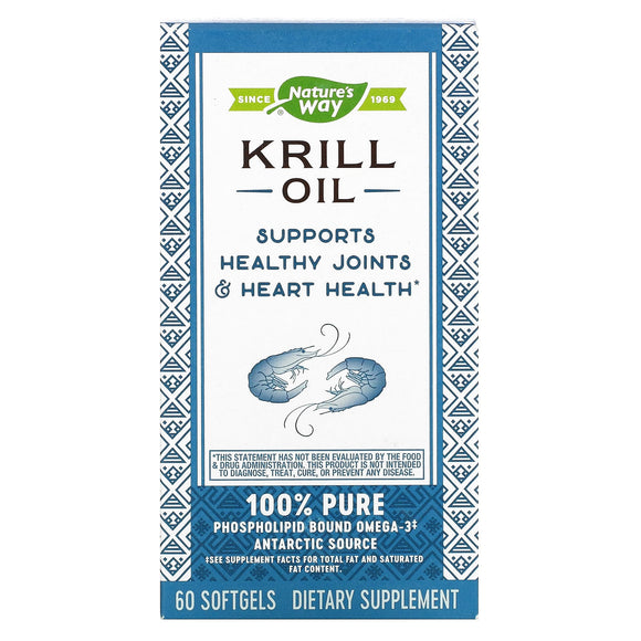 Nature’s Way, Krill Oil 500 mg, 60 Softgels - 033674154328 | Hilife Vitamins