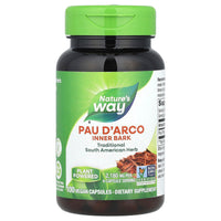 Nature’s Way, Pau D'arco, 100 Vegetarian Capsules UPC 033674154502 | Hilife Vitamins